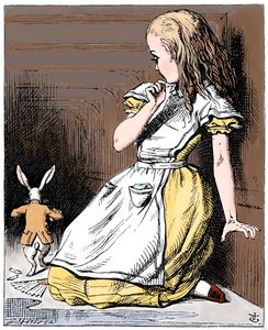 Szene aus Alice im Wunderland von Lewis Carroll, 1865 von John Tenniel