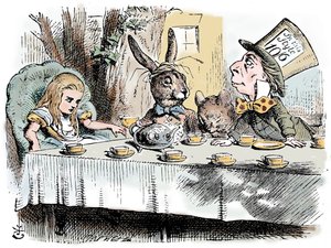 Szene aus Alice im Wunderland von Lewis Carroll
