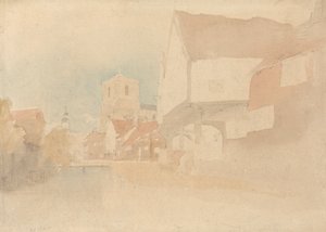Ein Blick auf Waltham Abbey, Herts, Essex von John Thirtle