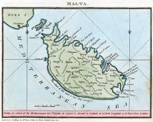 Karte von Malta