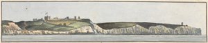 Dover Castle, Nordost, 1/2 Nord (eine von fünf Zeichnungen auf einer Montage)