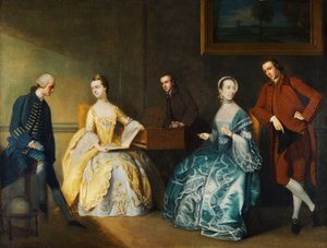 Gruppenporträt der Familie Chambers von John Thomas Seton