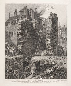 Innenansicht des Wachturms, entdeckt nahe Ludgate Hill, 1. Mai 1792 von John Thomas Smith