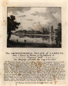 Ansicht des Lambeth Palace, London von John Thomas Smith