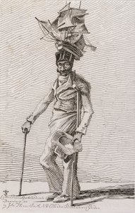 Joseph Johnson, aus Etchings of Remarkable Beggars, Itinerant Traders and Other Persons..., 1815 von John Thomas after Smith