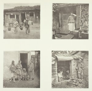 Foochow-Kulis, ein Foochow-Detektiv, der Chef der Diebe, Bettler, die in einer Tour leben, um 1868 von John Thomson