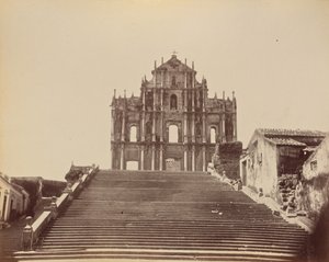 Ruinen der alten Kathedrale von Macao von John Thomson