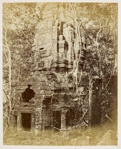 Der Bayon-Tempel, Angkor Thom von John Thomson