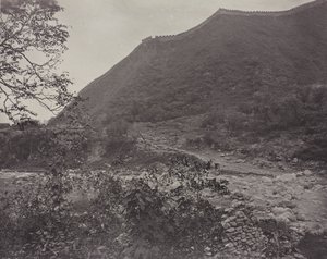 Ansicht der Großen Mauer, China, ca. 1871 von John Thomson