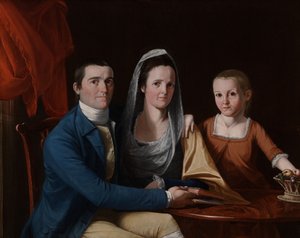 Jonathan Trumbull, Jr., Eunice Backus Trumbull und Faith Trumbull (später Faith Trumbull Wadsworth) von John Trumbull