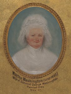 Martha Washington (geb. Martha Dandridge, ehemals Martha Parke Custis, 1731–1802) von John Trumbull