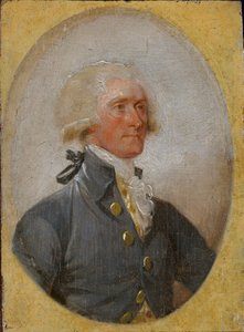 Miniaturporträt von Thomas Jefferson im Alter von 33 Jahren von John Trumbull