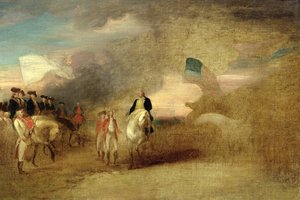 Kapitulation von Cornwallis in Yorktown, 1787 von John Trumbull