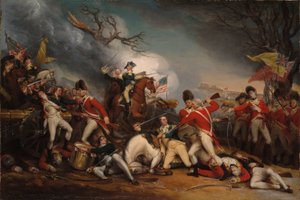 Der Tod von General Mercer in der Schlacht von Princeton, 3. Januar 1777 von John Trumbull