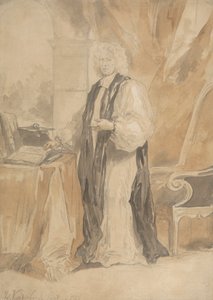 Porträtstudie eines Geistlichen von John Vanderbank