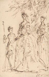 Drei Damen von John Vanderbank