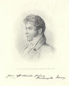 Porträt von Washington Irving von John Vanderlyn