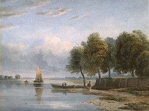 Ein Blick auf die Themse bei Millbank