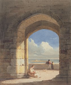 Ein Bogen auf der Heiligen Insel, Northumberland, 1809