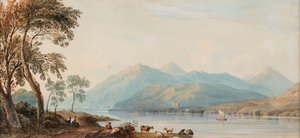Glengary Loch, Datum unbekannt (Aquarell auf Papier)