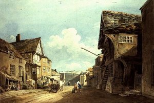 Blick die High Street hinunter, Conway