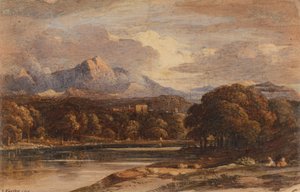 Gebirgslandschaft mit See