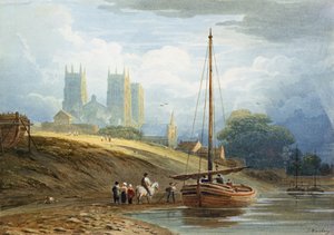 York Minster von den Schiffbauern aus gesehen von John Varley