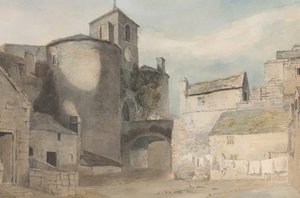 Befestigter Eingang zu einer walisischen Stadt, Osttor von Caernarvon von John Varley I