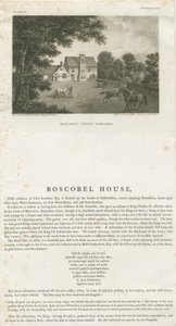 Boscobel House: Gravur, undatiert [1. Nov. 1800] von John Walker