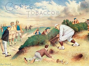 Satirische Werbung für Cope