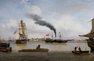 S.S. Forfarshire verlässt Hull auf ihrer letzten Reise von John Ward