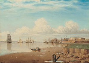 Schiffe auf dem Humber und das South Blockhouse, frühe 1830er Jahre