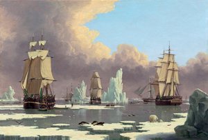 Die Nordwalfischerei: Der Schwan und Isabella, um 1840