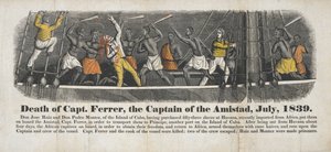 Tod von Kapitän Ferrer, dem Kapitän der Amistad, Juli 1839