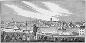 Südansicht von Charlestown, aus 