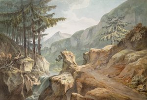 Berg Splügen, Schweizer-italienische Grenze, 1781