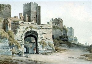 Porta Tiburtina (jetzt Porta di San Lorenzo), Rom, von innen gesehen