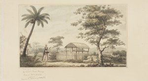 45: Ansicht eines Grabes, aus einer Serie von Aquarellen, die Captain Cooks letzte Reise illustrieren, ca. 1773-84