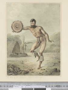 Ein Mann von den Sandwich-Inseln beim Tanzen von John Webber