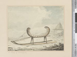 F.40 Ein Schlitten aus Kamtschatka, ca. 1783-84 von John Webber