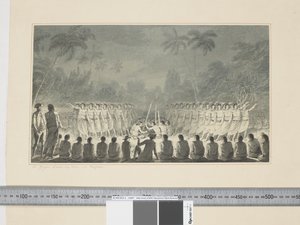 F.5 Ein nächtlicher Tanz von Männern in Hapaee, ca. 1773-84 von John Webber