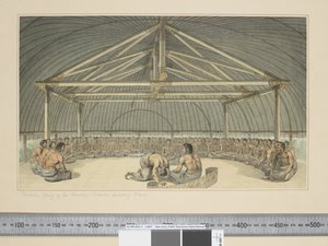F.7 Poulaho, König der Freundlichen Inseln, trinkt Kava, ca. 1773-84 von John Webber
