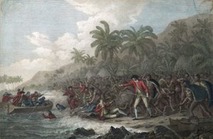 Der Tod von Kapitän James Cook am 14. Februar