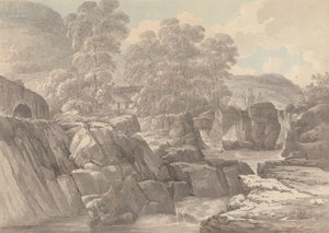 Pont-y-Pair am Fluss Llugwy bei Betws-y-Coed, Denbigh von John Webber