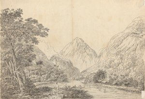Ansicht in der Oheitepeha-Bucht, Otaheite von John Webber