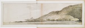 Ansicht des Nordpunkts der Kealakekua-Bucht auf der Insel Hawaii, aufgenommen von der 