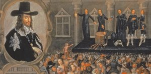 Darstellung der Hinrichtung von König Karl I. im Jahr 1649 (Detail) von John Weesop