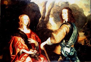 Doppelporträt einer Dame und eines Herrn von John Weesop