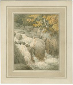 Fall des Braan von der Hermitage in Dunkeld von John White Abbott