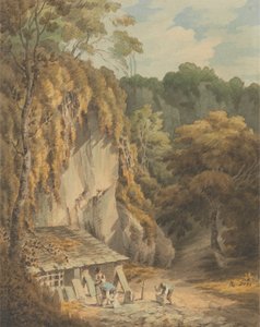 Schieferbruch in Widecombe, Devon von John White Abbott